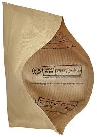 flat bottom gusset with paper insert